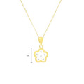 GOLD CHAIN FOR KIDS, FLOWER WITH ZIRCON