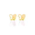 18K GOLD HALF EMPTY BUTTERFLY EARRINGS