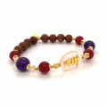 Bracelet in the name of Al-Jalalah -ALLA, crafted on a white seashell with red agate, amethyst, seashell and stone and coke Bracelet in the name of Al-Jalalah -ALLA, crafted on a white seashell with red agate, amethyst, seashell and stone and coke