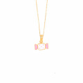 18K GOLD CHAIN FOR KIDS , CANDY SHAPE