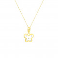 GOLD CHAIN FOR KIDS, BUTTERFLY WITH ZIRCON