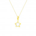 GOLD CHAIN FOR KIDS, STAR WITH ZIRCON