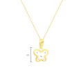 GOLD CHAIN FOR KIDS, BUTTERFLY WITH ZIRCON