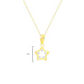 GOLD CHAIN FOR KIDS, STAR WITH ZIRCON