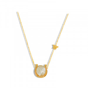 18KGold chain Horseshoe 