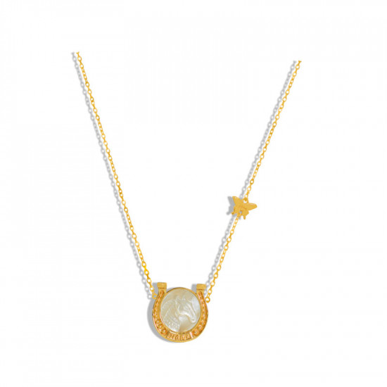 18KGold chain Horseshoe 