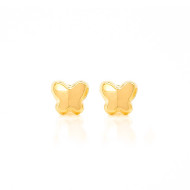 18K GOLD BUTTERFLY EARRINGS