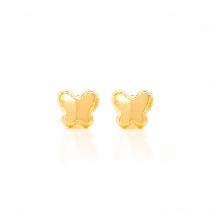 18K GOLD BUTTERFLY EARRINGS