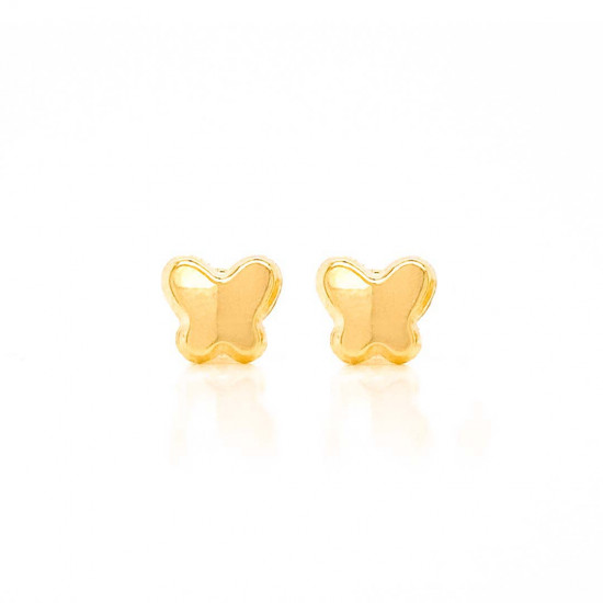 18K GOLD BUTTERFLY EARRINGS