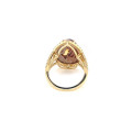 TEAR SHAPED OPAL RING WITH 55 PIECES OF DIAMOND ,18K GOLD TEAR SHAPED OPAL RING WITH 55 PIECES OF DIAMOND ,18K GOLD