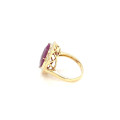 RUBI GOLD RING 18K STUDDED WITH DIAMONDS . RUBI GOLD RING 18K STUDDED WITH DIAMONDS .