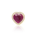 RUBI GOLD RING 18K STUDDED WITH DIAMONDS . RUBI GOLD RING 18K STUDDED WITH DIAMONDS .