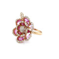 DIAMON RING WITH PINK SAPPHIRE 