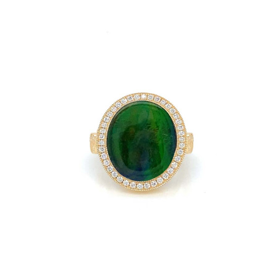 AMMONITE RING WITH 88 PIECES OF DIAMOND ,18K GOLD AMMONITE RING WITH 88 PIECES OF DIAMOND ,18K GOLD