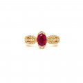 RUBI GOLD RING 18K STUDDED WITH DIAMONDS . RUBI GOLD RING 18K STUDDED WITH DIAMONDS .