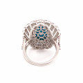 TURQOUISE GOLD RING WITH DIAMONDS