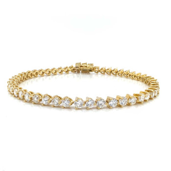 DIAMON TENNIS BRACELET WITH CHAIN
