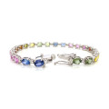 DIAMOND MULTI-COLOR SAPPHIRE BRACELET DIAMOND MULTI-COLOR SAPPHIRE BRACELET