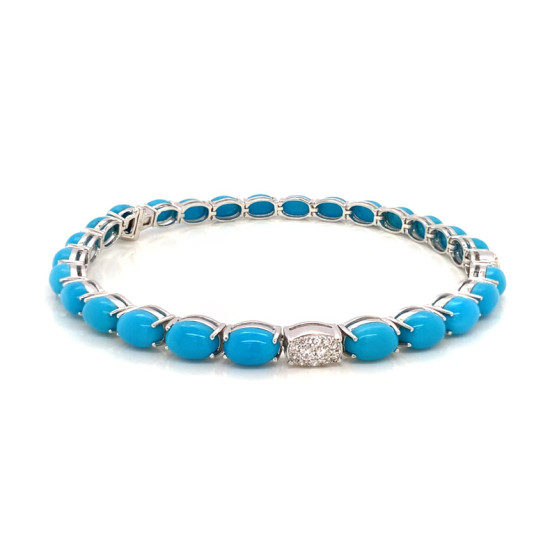 DIAMOND TURQUOISE BRACELET