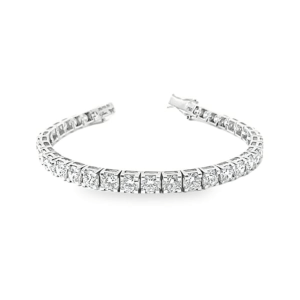 DIAMOND TENNIS BRACELET ( each piece of diamonds has certificate )