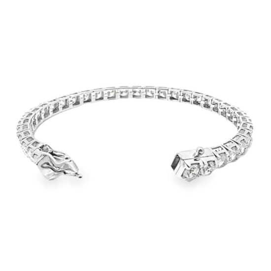 DIAMOND TENNIS BRACELET ( each piece of diamonds has certificate ) DIAMOND TENNIS BRACELET ( each piece of diamonds has certificate )