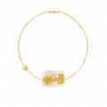 18K Gold Bracelet In The Name Of Al-jalala Al-Aziz, Crafted On A White Seashell, With 8 Pieces Of Dimond 18K Gold Bracelet In The Name Of Al-jalala Al-Aziz, Crafted On A White Seashell, With 8 Pieces Of Dimond