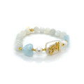 Bracelet in the name of Al-Jalalah alnor, crafted on a white seashell with pearl , aquamarine , and moon stones Bracelet in the name of Al-Jalalah alnor, crafted on a white seashell with pearl , aquamarine , and moon stones