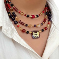 GOLD PLATED SILVER CHAIN IN THE NAME OF AL-JALALAH AL-WAHHAB, CRAFTED ON RED AGATE WITH AMETHYST , CITRINE , AMBER AND CORAL GOLD PLATED SILVER CHAIN IN THE NAME OF AL-JALALAH AL-WAHHAB, CRAFTED ON RED AGATE WITH AMETHYST , CITRINE , AMBER AND CORAL