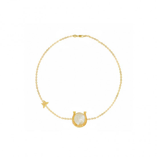 Horseshoe 18 K gold bracelet 