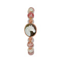  Horse bracelet with rhodochrosite stone, Pearl and pink quartz