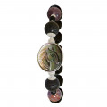 Horse bracelet with volcanic stone, Amastrin and black Onyx