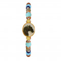 Horse bracelet with hemoprophyte, aprodite, lapis, aquamarine and coke Horse bracelet with hemoprophyte, aprodite, lapis, aquamarine and coke