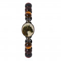 Horse seashell bracelet with multi color of tiger eye stone