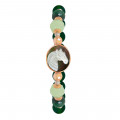 Horse seashell bracelet with green jade stone, malachite stone and green agate stone Horse seashell bracelet with green jade stone, malachite stone and green agate stone