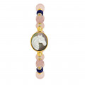 Horse Shell Bracelet With Cherry Quartz ،Lapis and Pink quartz