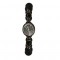 Horse seashell bracelet with onyx stone, and Volcanic stone