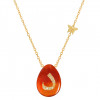 Red agate stone 