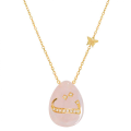 18K GOLD CHAIN WITH LETTER (T) WITH 11 PIECES OF DIAMONDS ON a stone of your choice