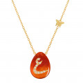 18K GOLD CHAIN WITH LETTER ( AIN ) WITH 10 PIECES OF DIAMONDS ON A STONE OF YOUR CHOICE