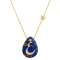 18K GOLD CHAIN WITH LETTER ( GHAIN ) WITH8 PIECES OF DIAMONDS ON STONE OF YOUR CHOICE