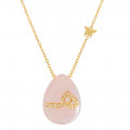 18K GOLD CHAIN WITH LETTER ( H ) WITH 17 PIECES OF DIAMONDS ON A STONE OF YOUR CHOICE
