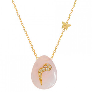 18K GOLD CHAIN WITH LETTER ( M ) WITH 7 PIECES OF DIAMONDS ON A STONE OF YOUR CHOICE