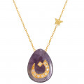 18K GOLD CHAIN WITH LETTER ( N ) WITH 9 PIECES OF DIAMONDS ON A STONEOF YOUR CHOICE