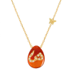 Red agate stone 