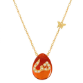 18K GOLD CHAIN WITH LETTER ( SH ) WITH 11 PIECES OF DIAMONDS ON A STONE OF YOUR CHOICE
