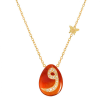 Red agate stone 