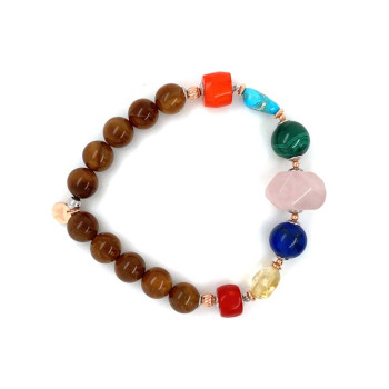 gold plated Royal Chakra bracelet 