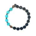 MASONITE BRACELET WITH YUSR AND OBSIDIAN