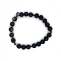 OBSIDIAN BRACELET WITH MATTE ONYX