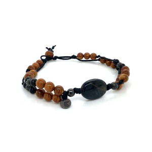 thread bracelet, two-stroke, blue tiger, with coke